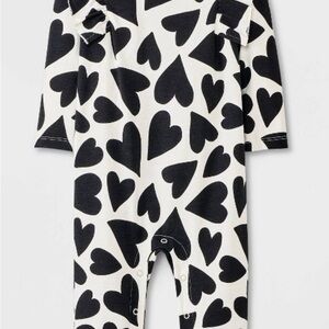 Baby Girl's Heart Ruffle Romper